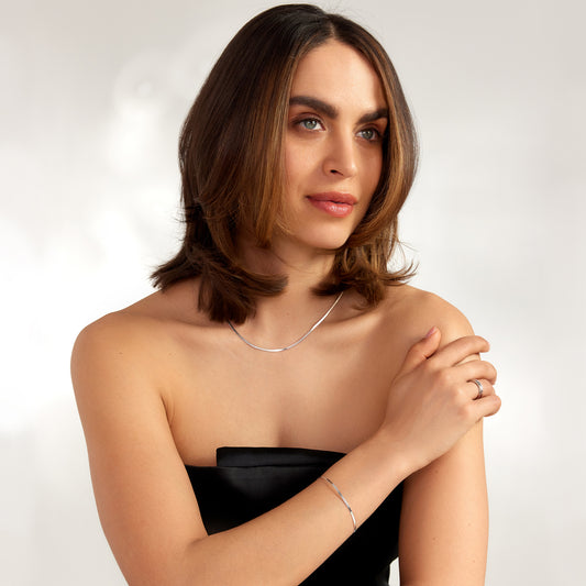 Sorprendimi 925 sterling silver necklace and bracelet giftset - Parte di Me