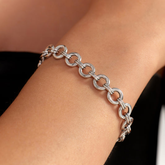 Bibbiena Poppi Viva 925 sterling silver link bracelet - Parte di Me