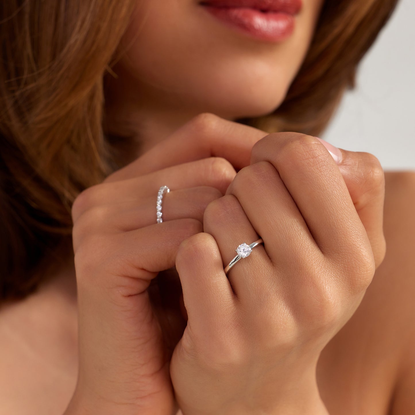 Ponte Vecchio Sofia 925 sterling silver ring with zirconia stone - Parte di Me
