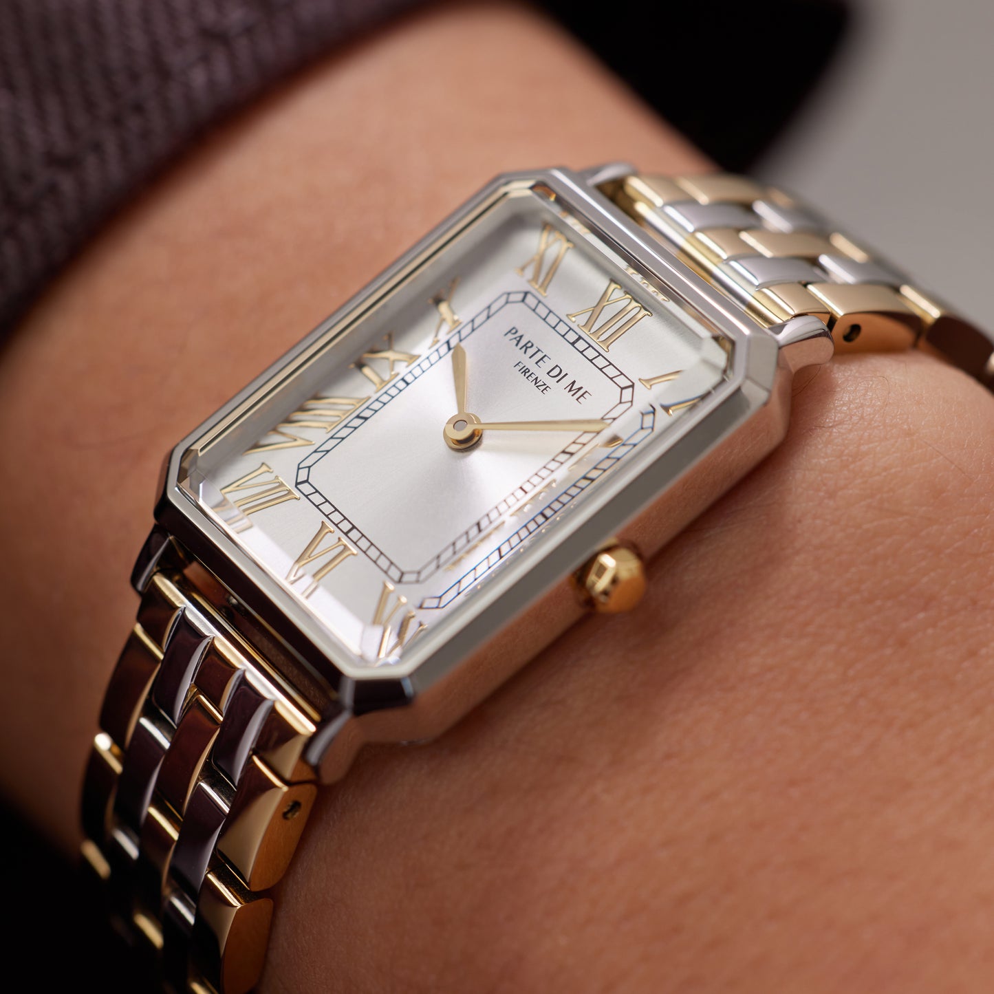Orologio rectangular ladies watch gold and silver coloured - Parte di Me