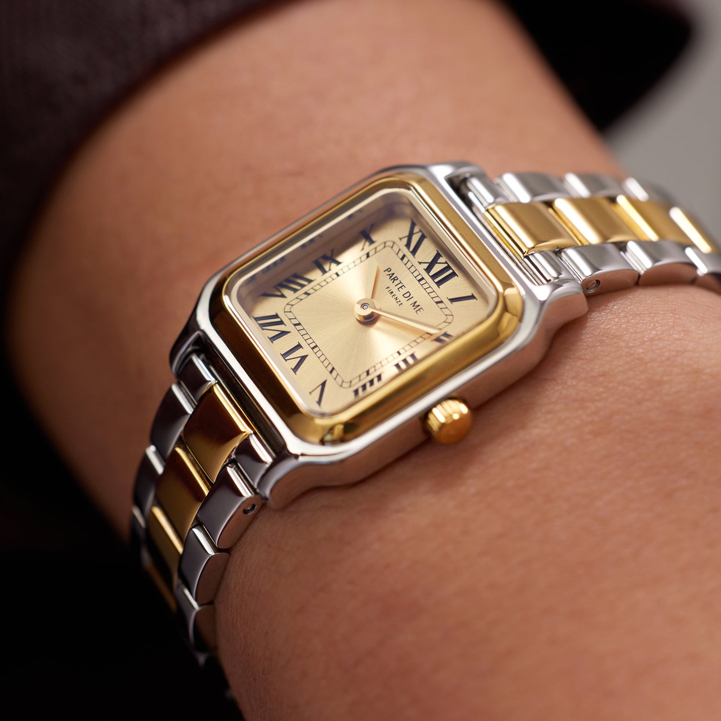 Orologio rectangular ladies watch gold and silver coloured - Parte di Me