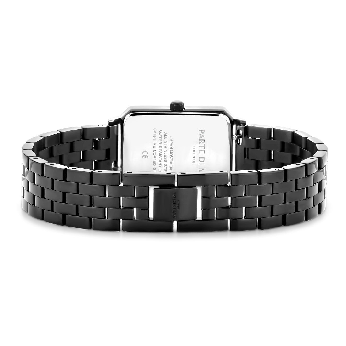 Sorprendimi black watch and 925 sterling silver gold plated bracelet - Parte di Me