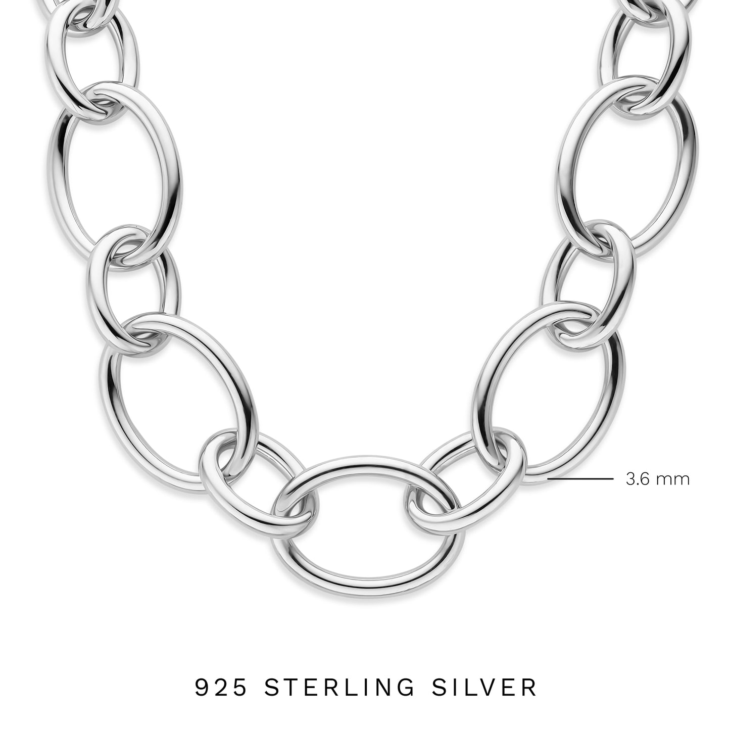 Bibbiena Poppi Adriane 925 sterling silver link necklace - Parte di Me