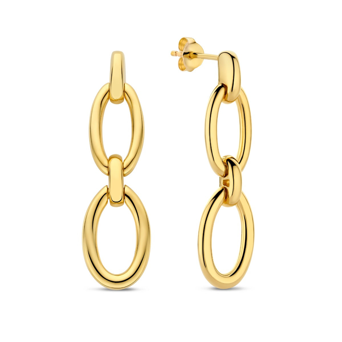 Sorprendimi 925 sterling silver gold plated earrings set - Parte di Me