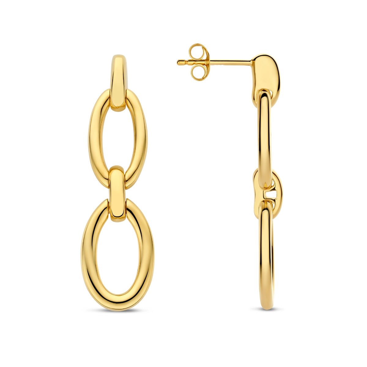 Sorprendimi 925 sterling silver gold plated earrings set - Parte di Me