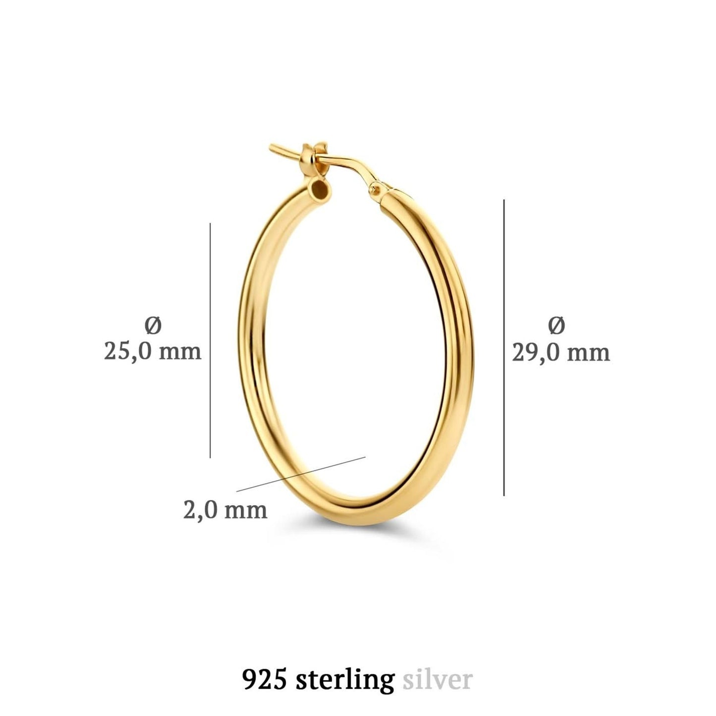 Sorprendimi 925 sterling silver gold plated earrings set - Parte di Me