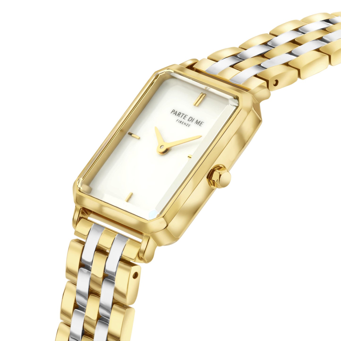 Orologio rectangular ladies watch gold and silver coloured - Parte di Me
