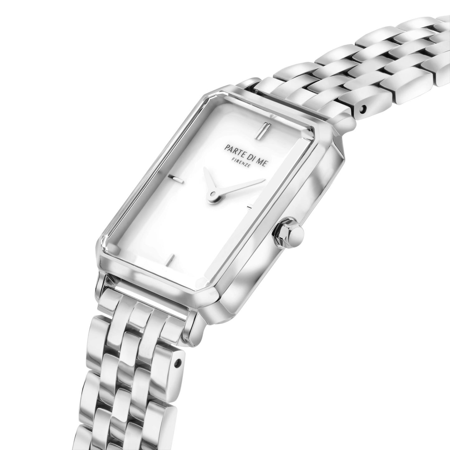 Orologio rectangular ladies watch silver coloured and mother of pearl - Parte di Me