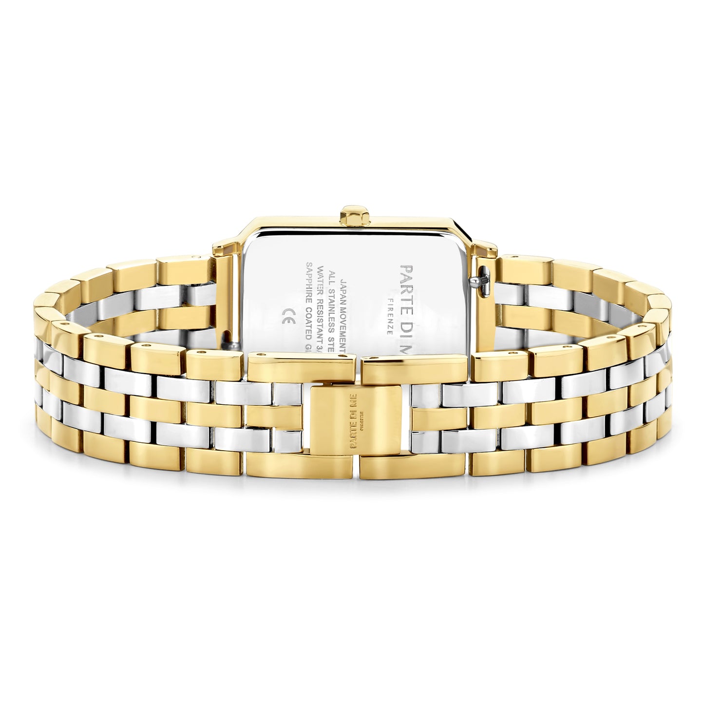Orologio rectangular ladies watch gold and silver coloured - Parte di Me