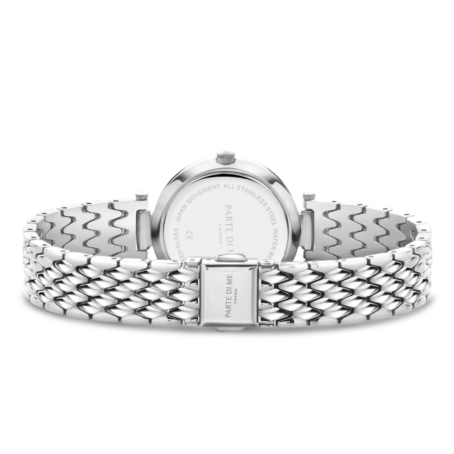 Orologio round ladies watch silver coloured and blue - Parte di Me