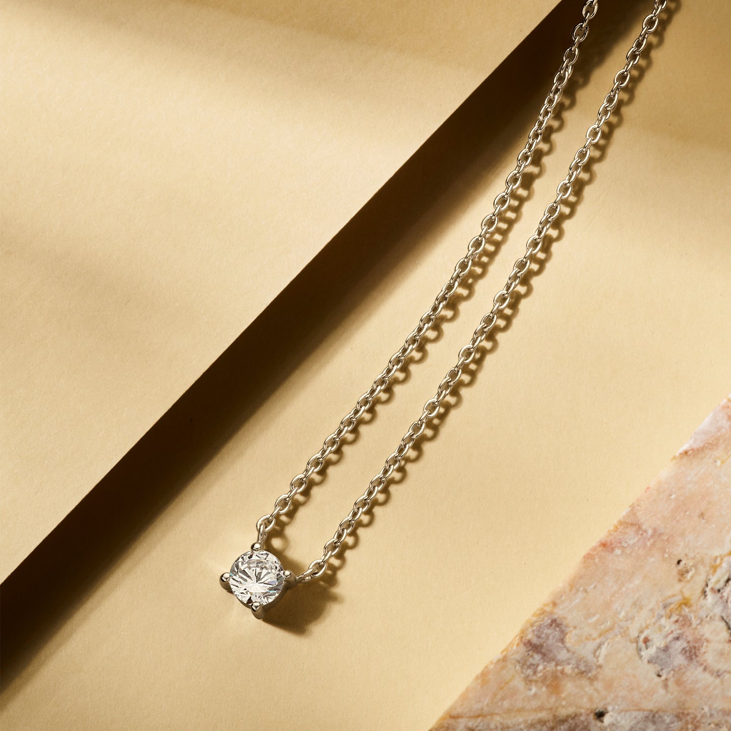 Ponte Vecchio Sofia 925 sterling silver necklace with zirconia stone - Parte di Me