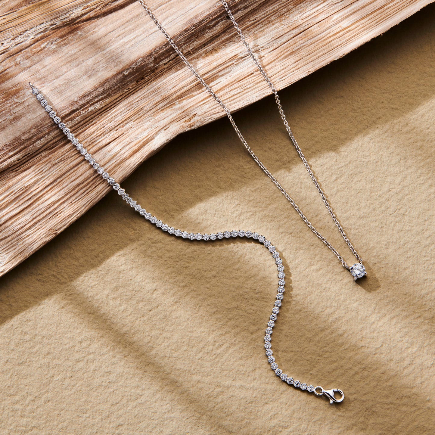 Ponte Vecchio Sofia 925 sterling silver necklace with zirconia stone - Parte di Me