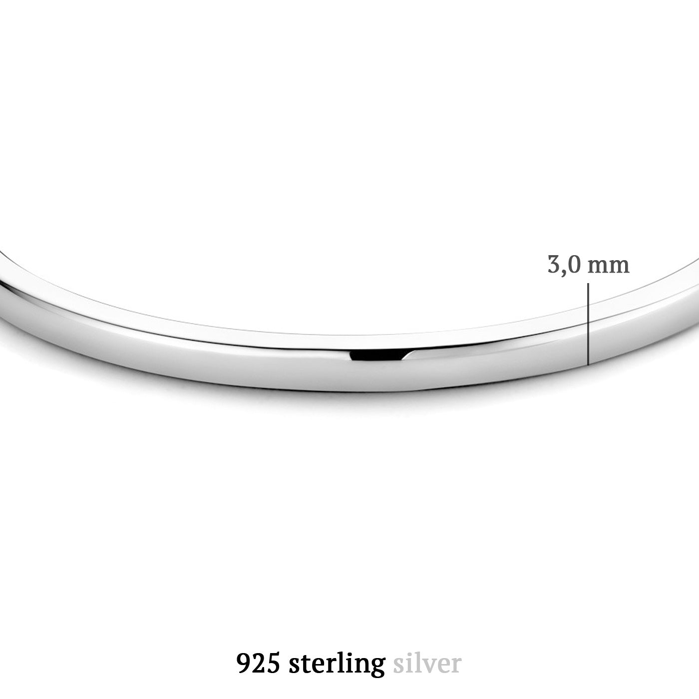 Bibbiena Poppi Casentino 925 sterling silver bangle - Parte di Me