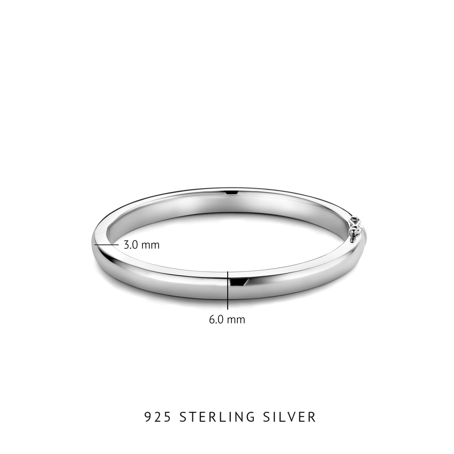 Bibbiena Poppi Casentino 925 sterling silver bangle - Parte di Me
