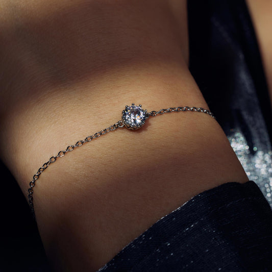 Cento Luci Rosia 925 sterling silver bracelet with zirconia stone - Parte di Me