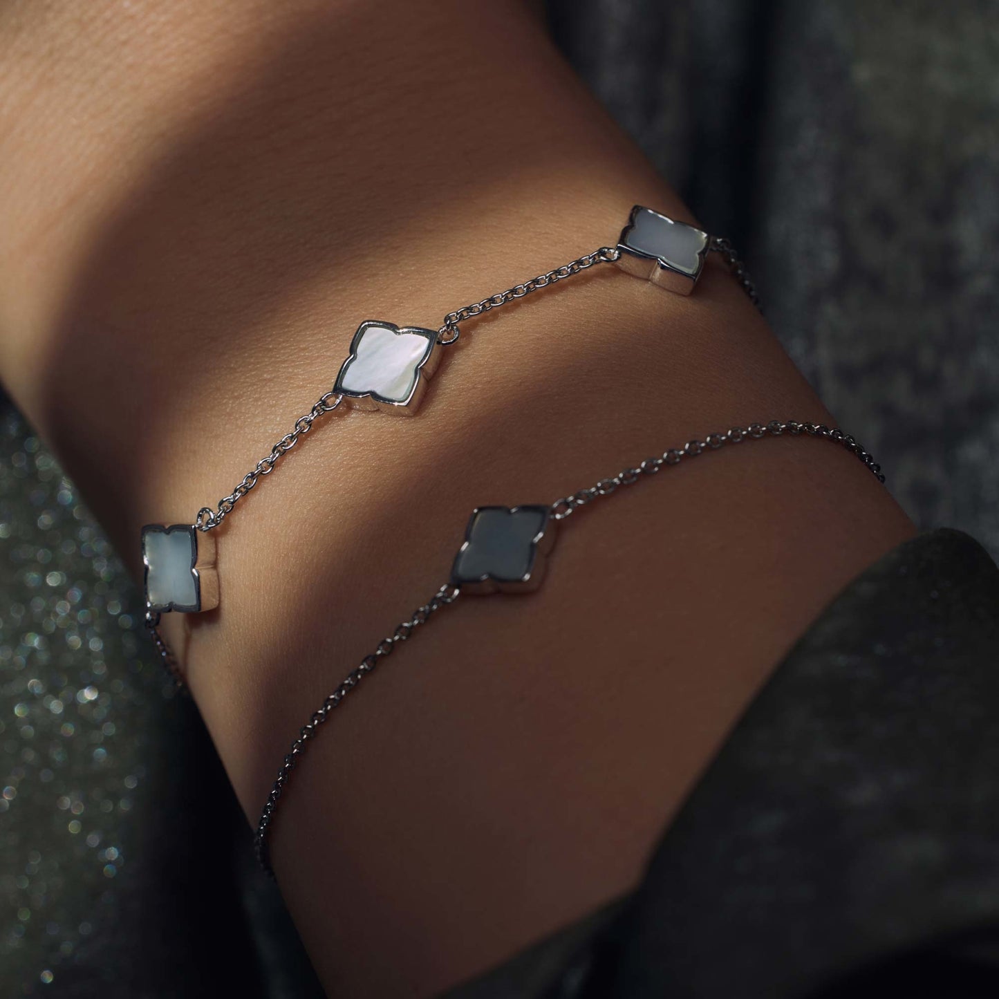 Brioso Cortona Dara 925 sterling silver bracelet with mother of pearl - Parte di Me