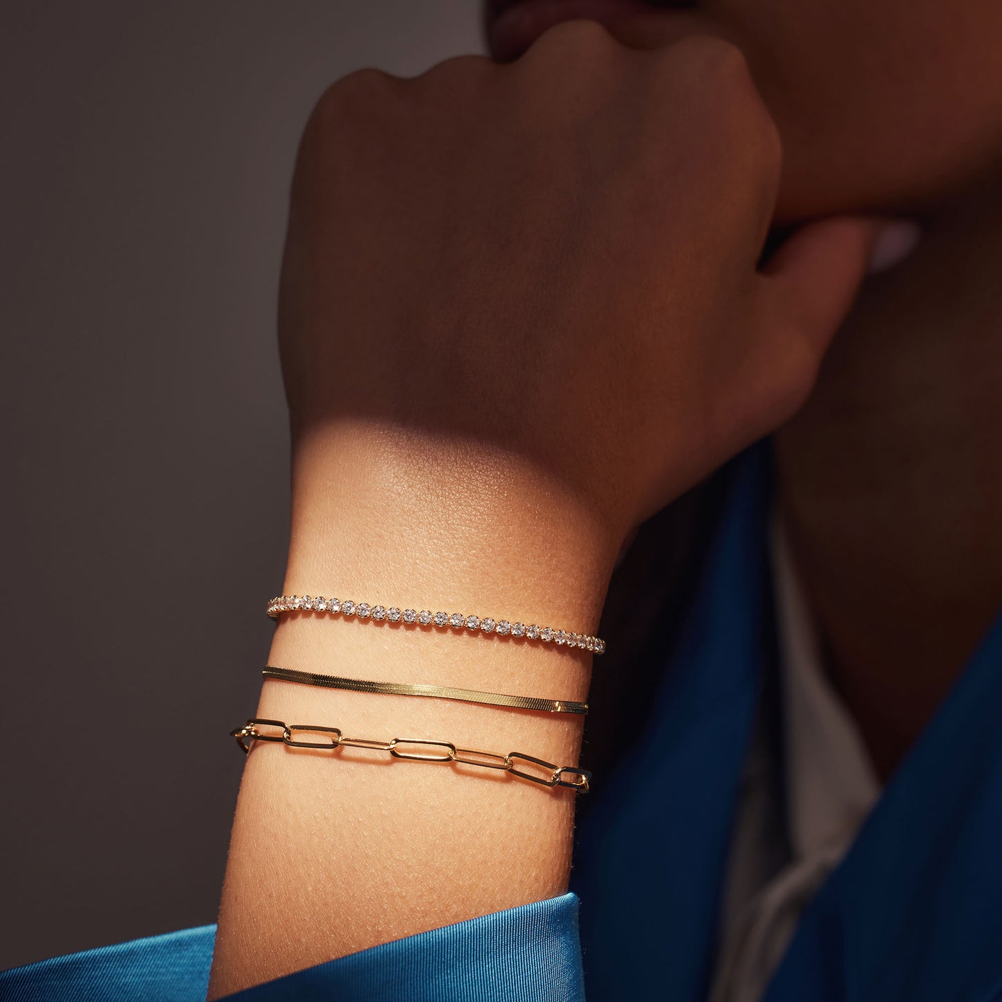 Ponte Vecchio Pitti 925 sterling silver gold plated bracelet - Parte di Me