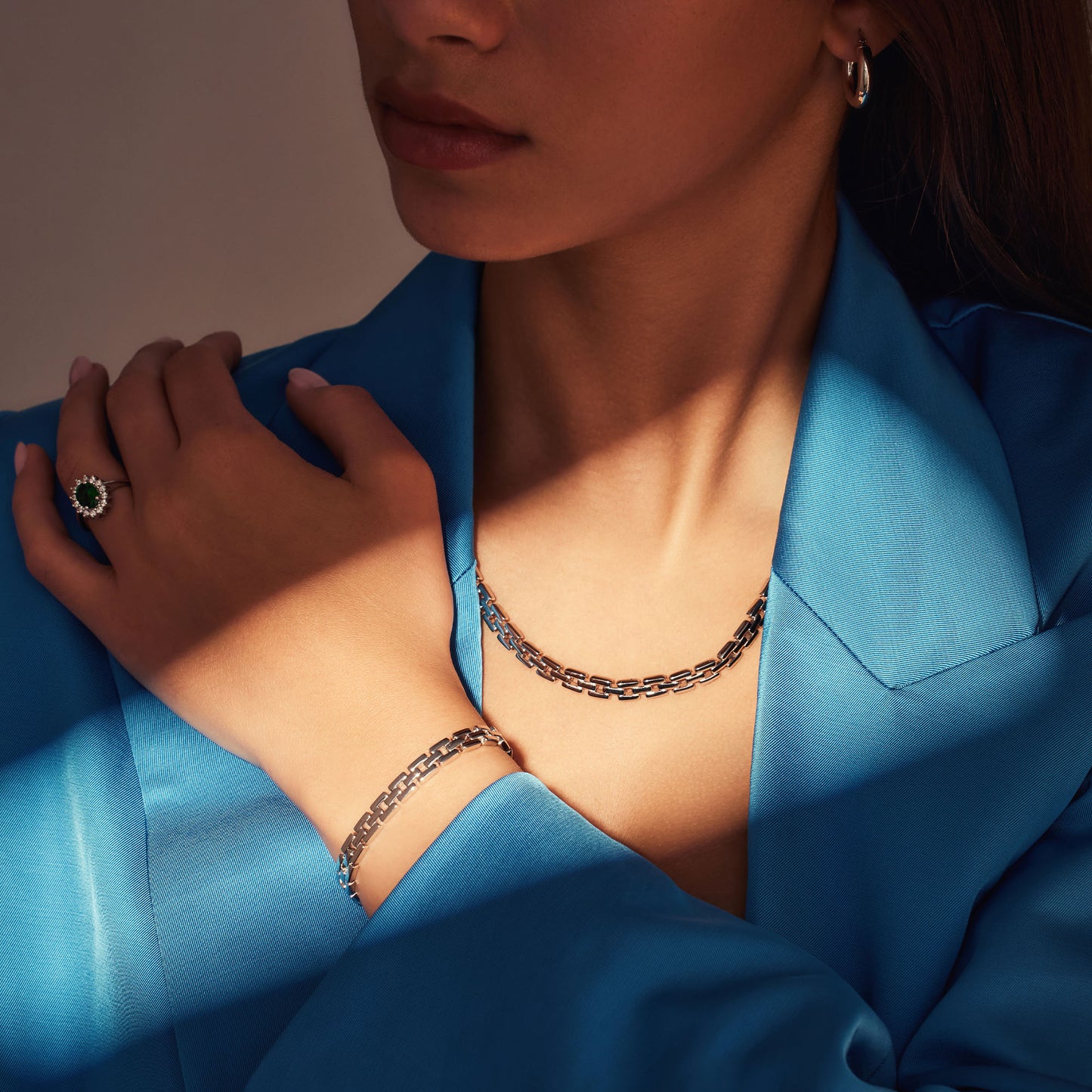 Bibbiena Poppi Dante 925 sterling silver link necklace - Parte di Me