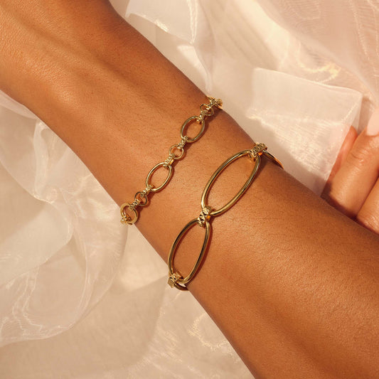 Sorprendimi 925 sterling silver gold plated bracelet giftset - Parte di Me