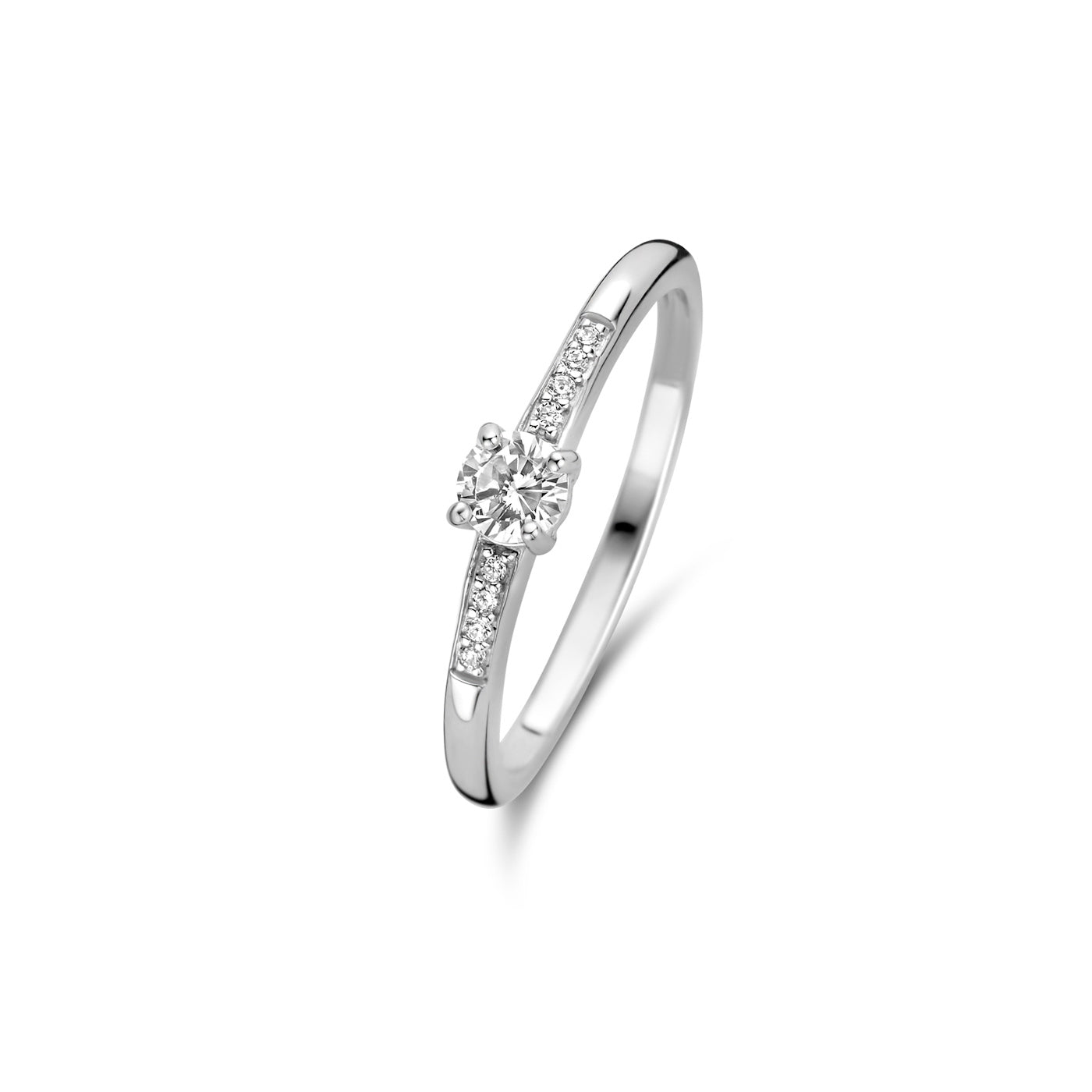 Ponte Vecchio Santa Trinita 925 sterling silver ring with zirconia stones - Parte di Me