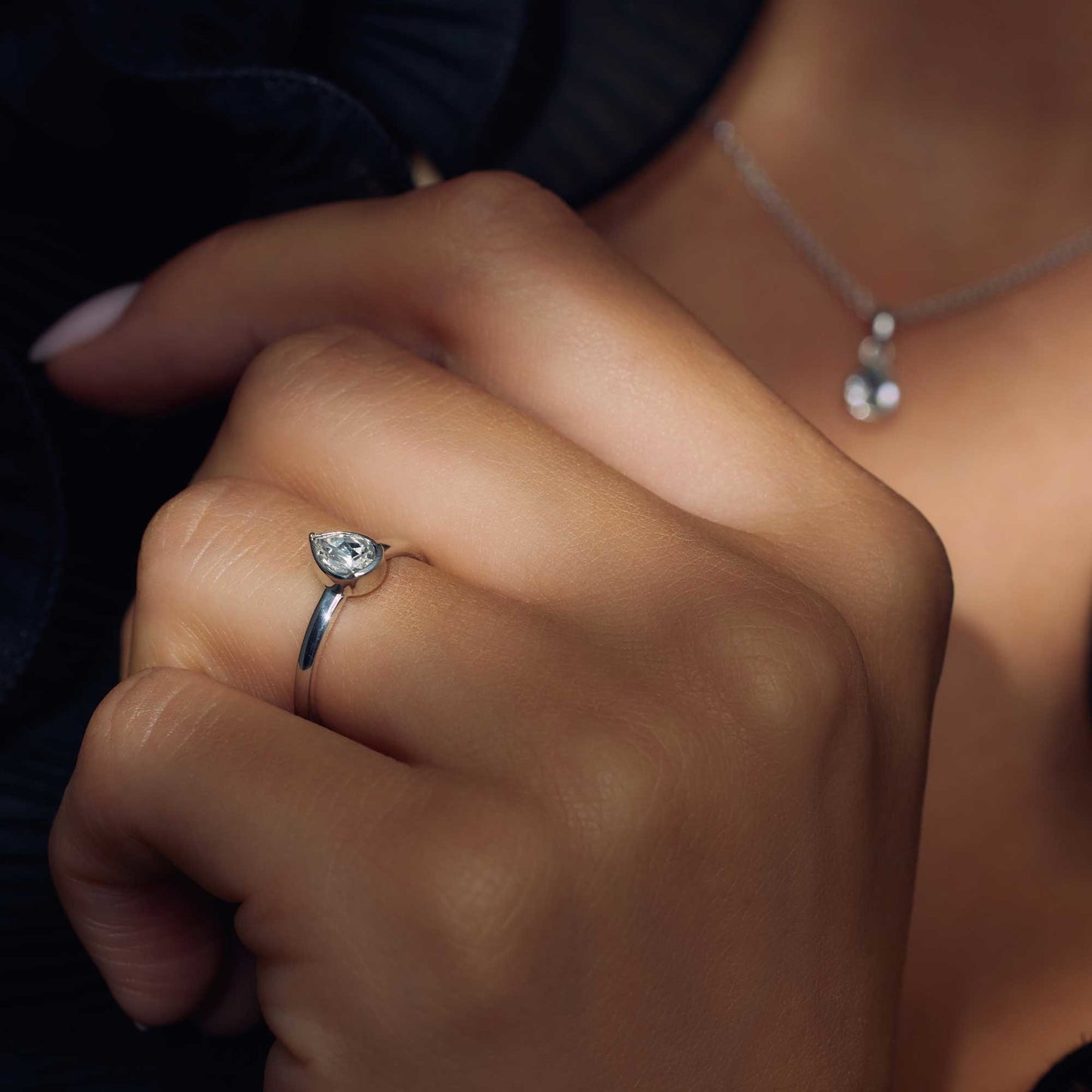 Cento Luci Natale 925 sterling silver ring with preciosa crystal - Parte di Me