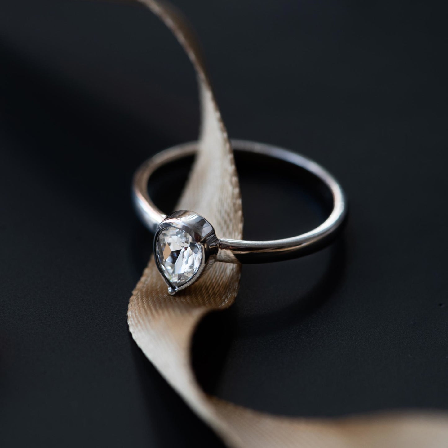 Cento Luci Natale 925 sterling silver ring with preciosa crystal - Parte di Me