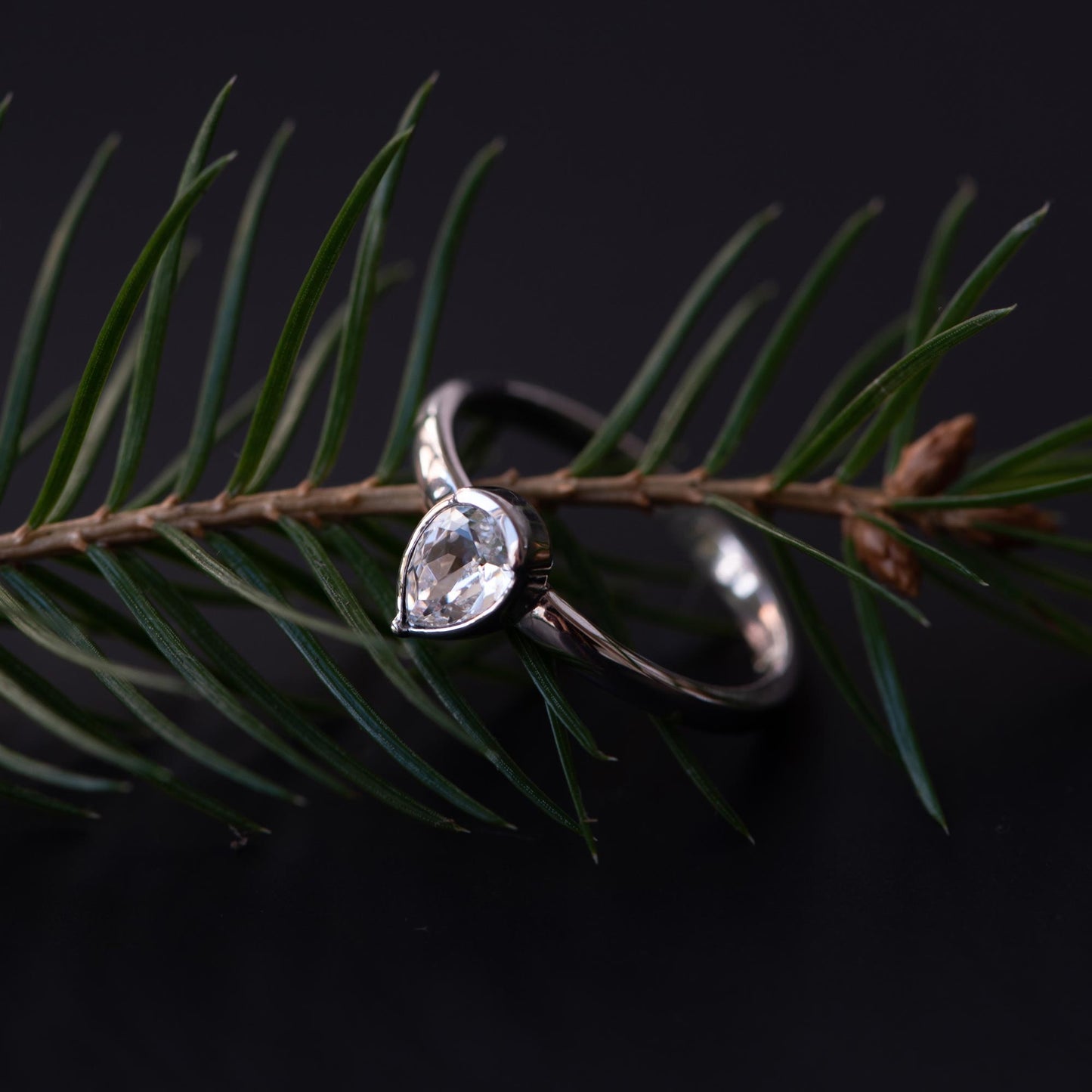 Cento Luci Natale 925 sterling silver ring with preciosa crystal - Parte di Me