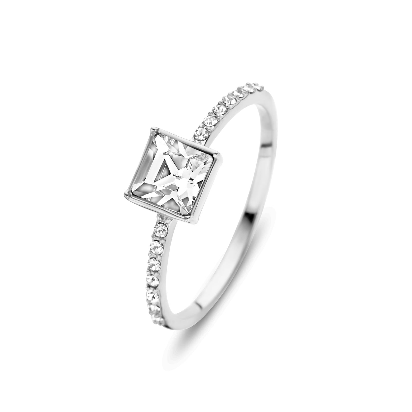 Cento Luci Pia 925 sterling silver ring with preciosa crystal - Parte di Me