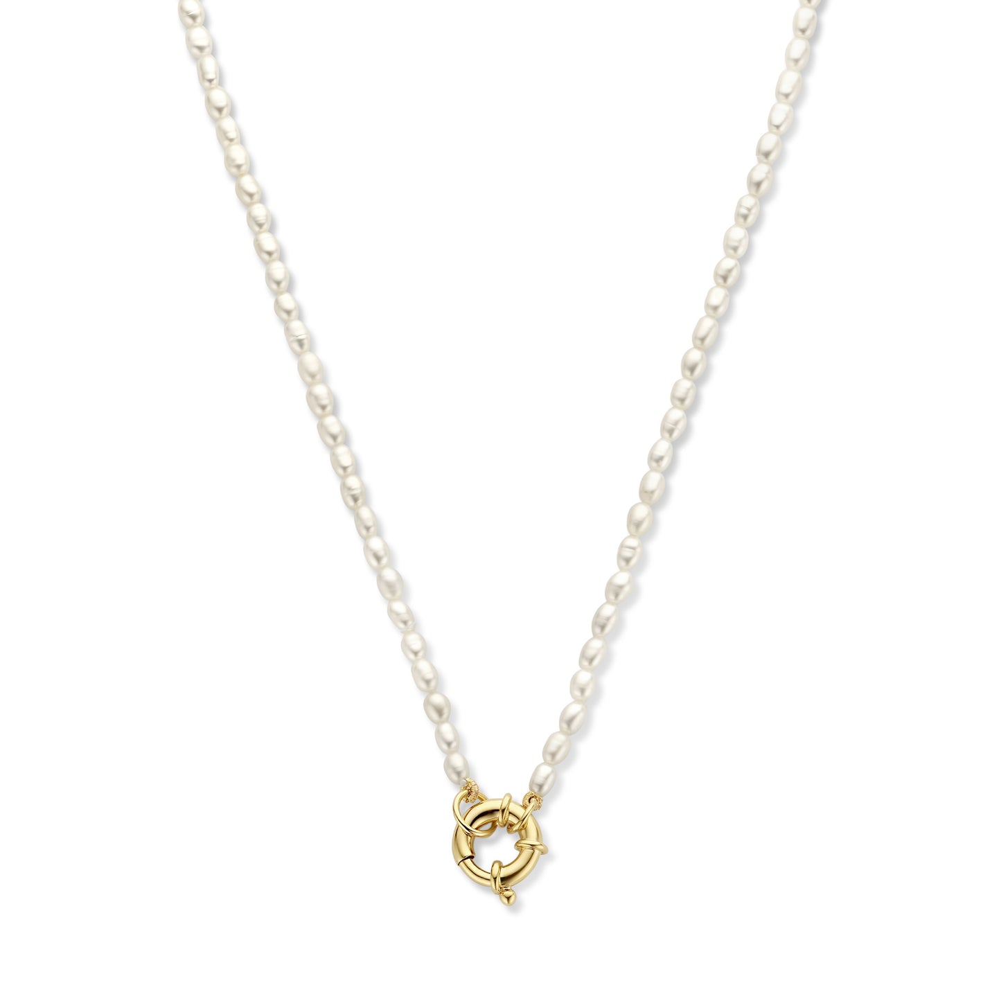 Brioso Cortona Bella 925 sterling silver gold plated pearl necklace - Parte di Me