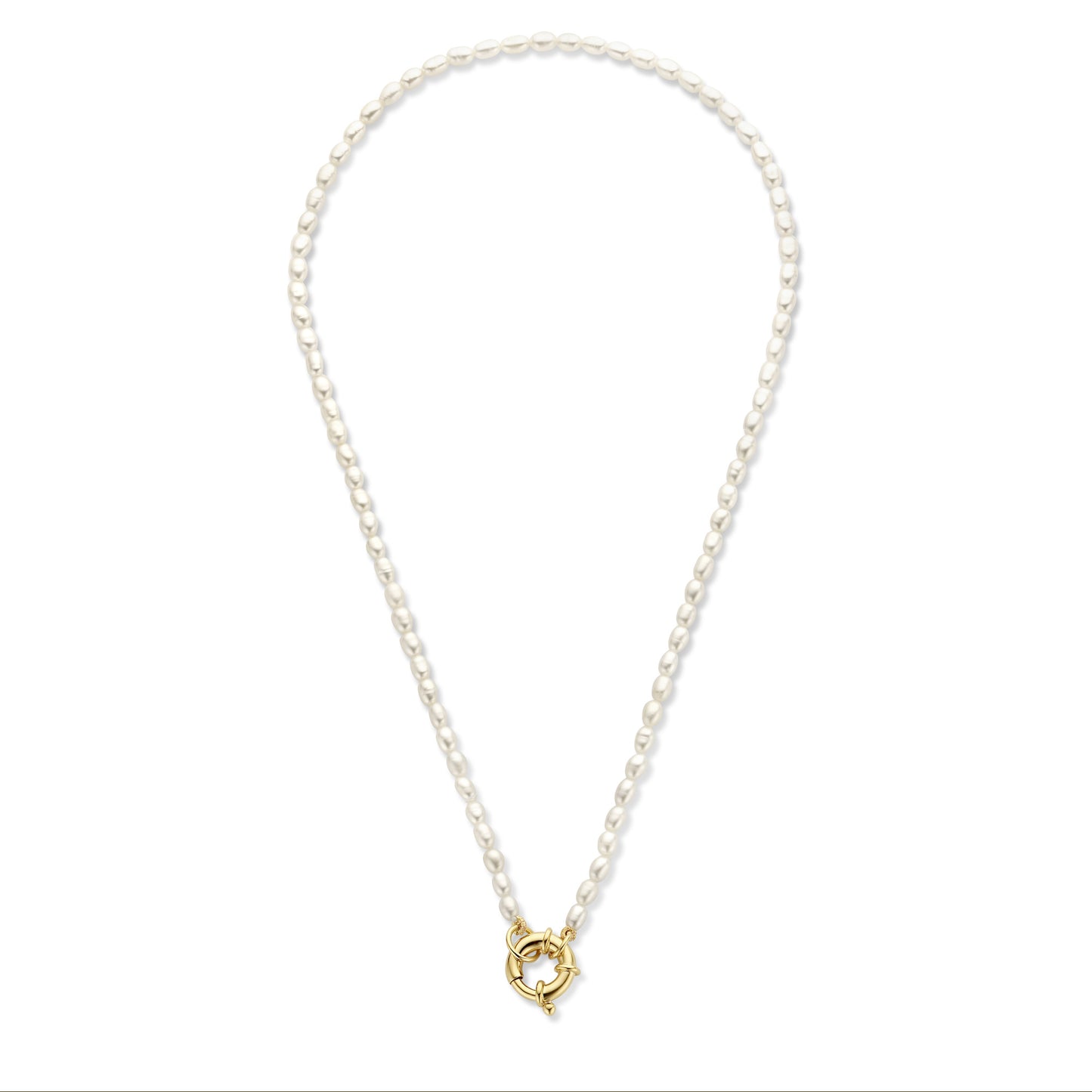 Brioso Cortona Bella 925 sterling silver gold plated pearl necklace - Parte di Me
