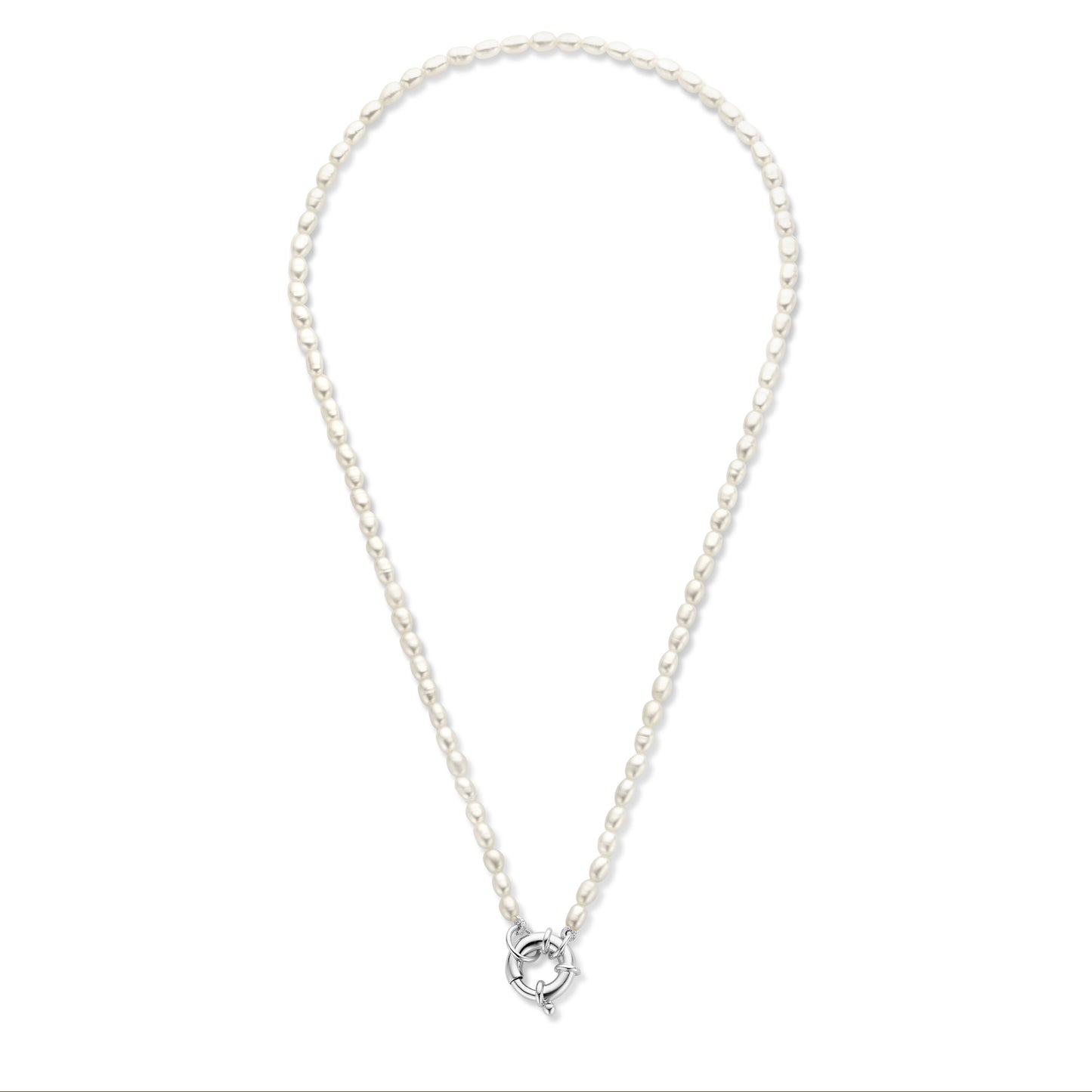 Brioso Cortona Bella 925 sterling silver pearl necklace with freshwater pearls - Parte di Me