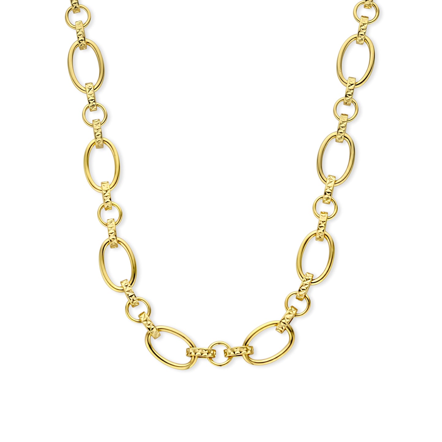 Bibbiena Poppi Clara 925 sterling silver gold plated link necklace - Parte di Me