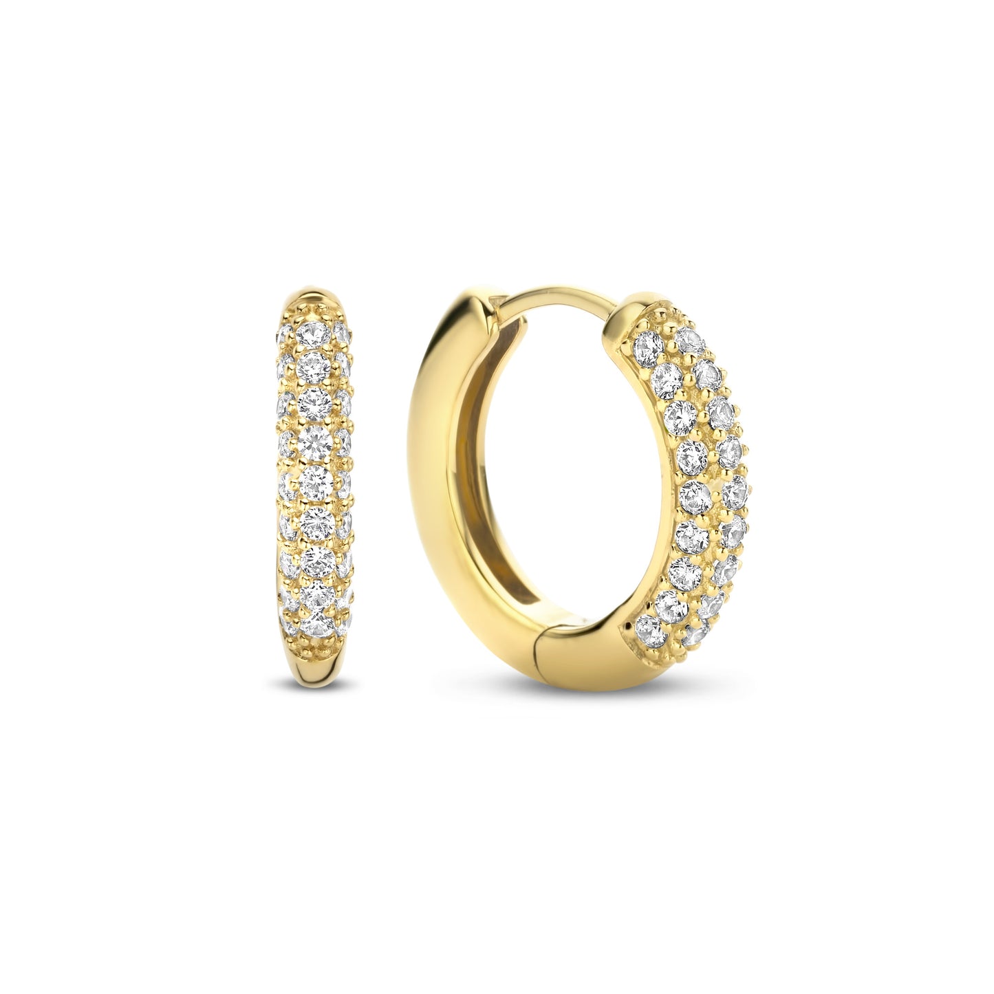 Sorprendimi 925 sterling silver gold plated earring set with zirconia - Parte di Me