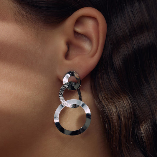 Bibbiena Poppi Madonna 925 sterling silver drop earrings - Parte di Me