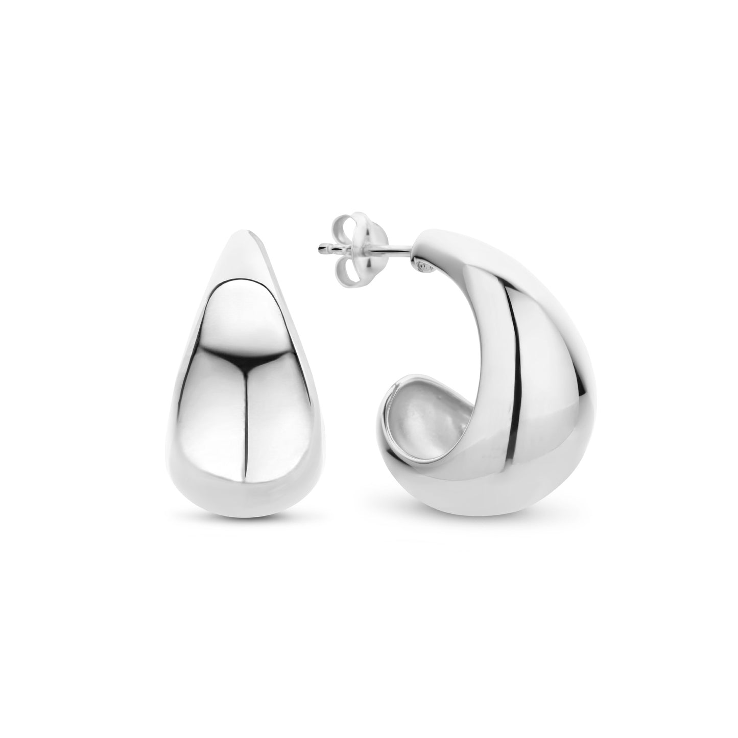 Bibbiena Poppi Casentino 925 sterling silver hoop earrings - Parte di Me