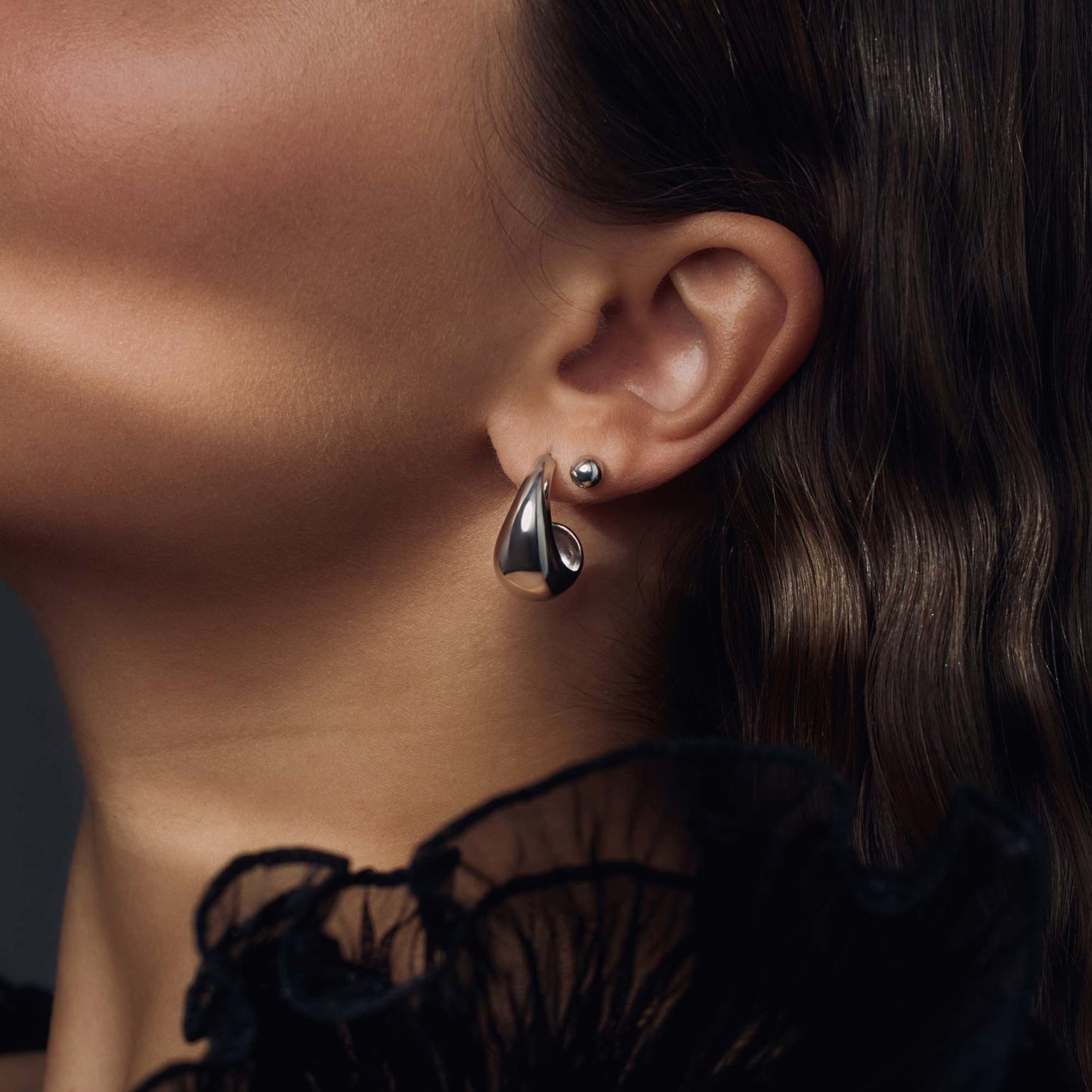 Bibbiena Poppi Casentino 925 sterling silver hoop earrings - Parte di Me