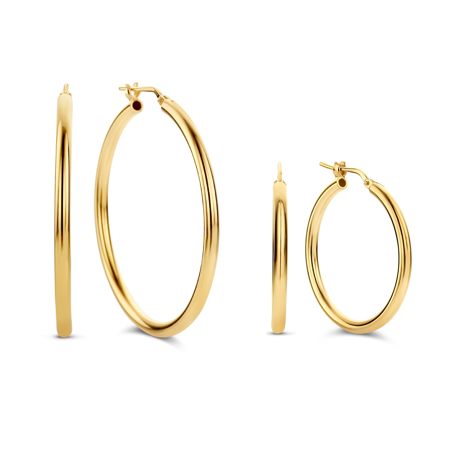 Sorprendimi 925 sterling silver gold plated earrings set - Parte di Me