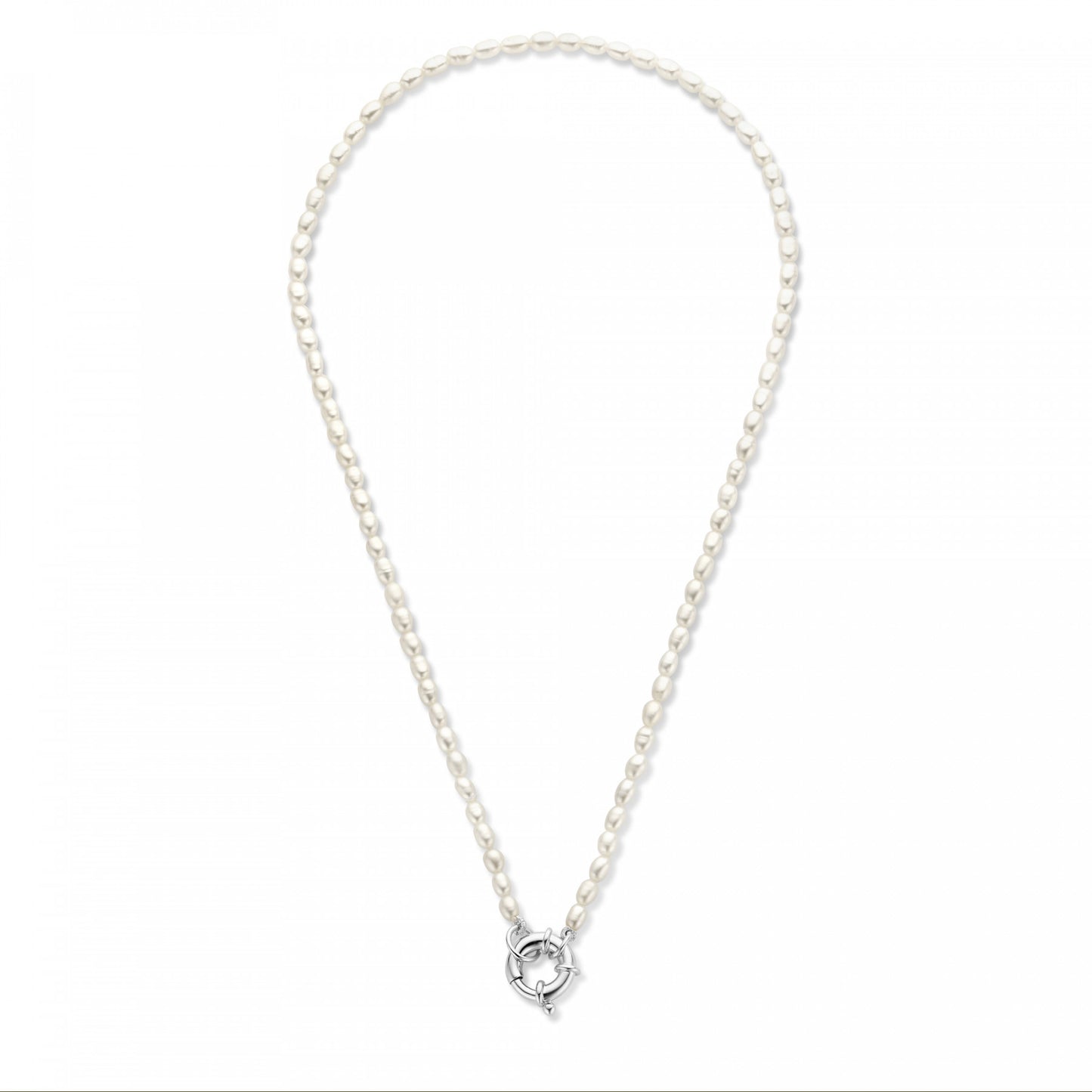 Sorprendimi 925 sterling silver necklace and bracelet gift set with freshwater pearls - Parte di Me