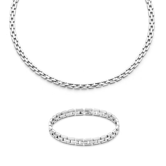 Sorprendimi 925 sterling silver necklace and bracelet giftset - Parte di Me
