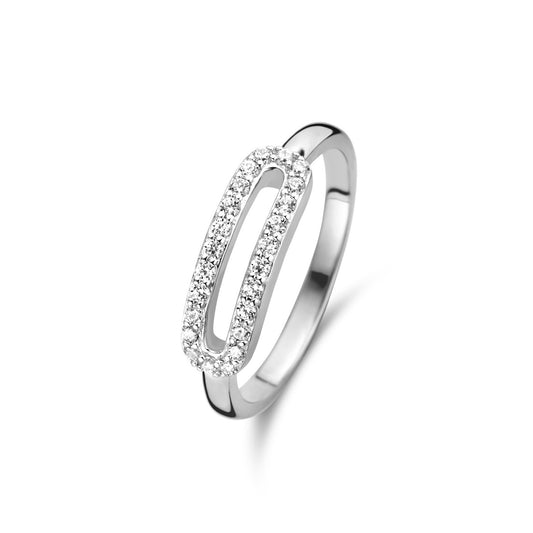 Ponte Vecchio Cartolina 925 sterling silver ring with zirconia stones - Parte di Me