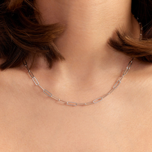 Bibbiena Poppi Felice 925 sterling silver link necklace - Parte di Me