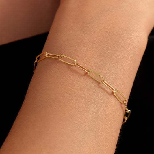 Bibbiena Poppi Felice 925 sterling silver gold plated link bracelet - Parte di Me