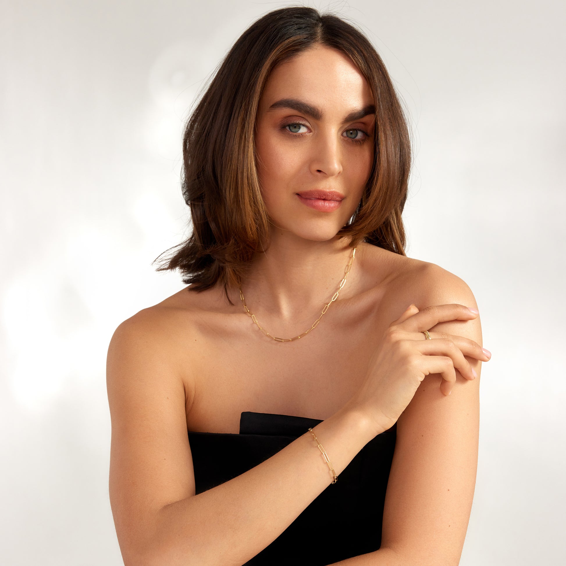 Sorprendimi 925 sterling silver gold plated necklace and bracelet giftset - Parte di Me