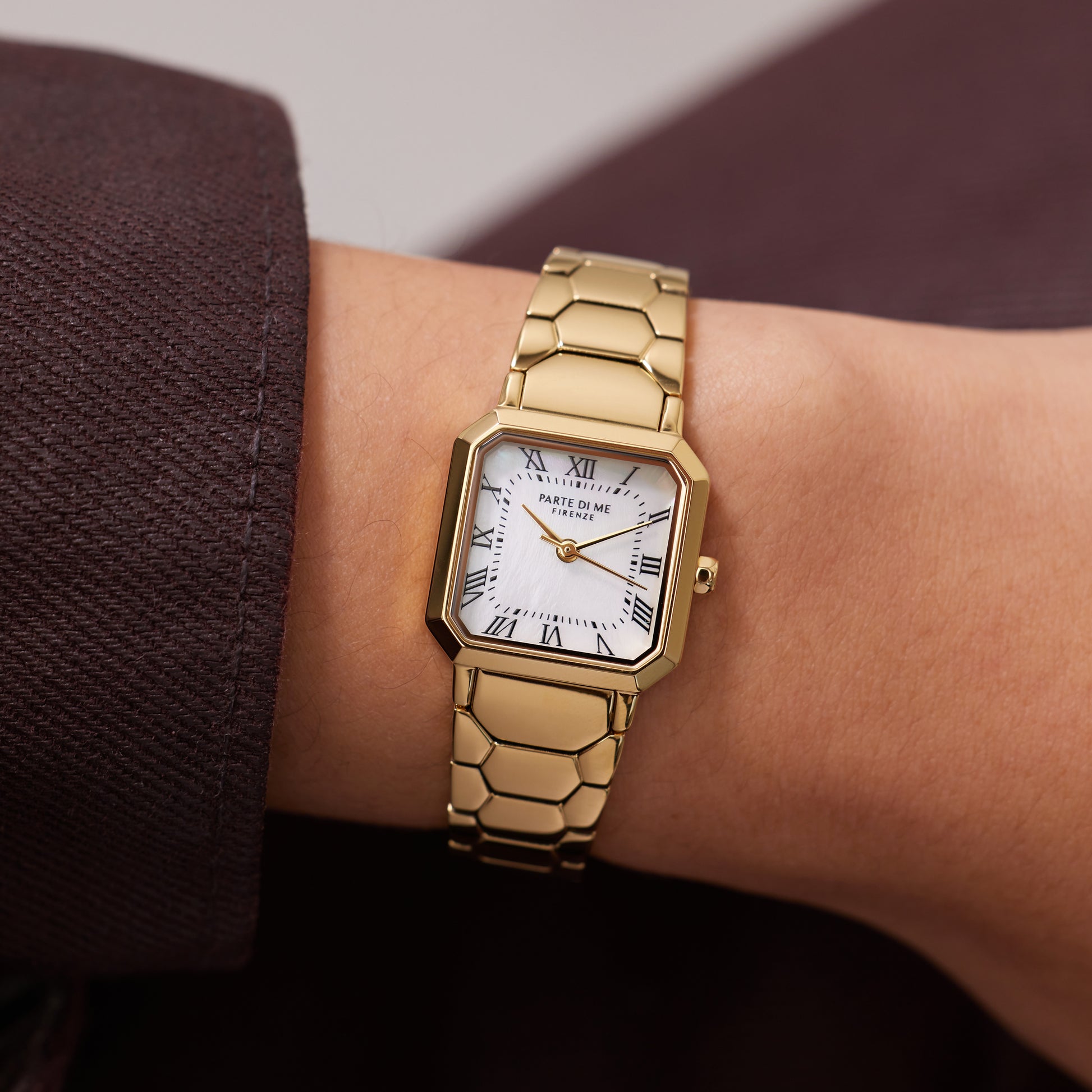 Orologio square ladies watch gold coloured and mother of pearl - Parte di Me