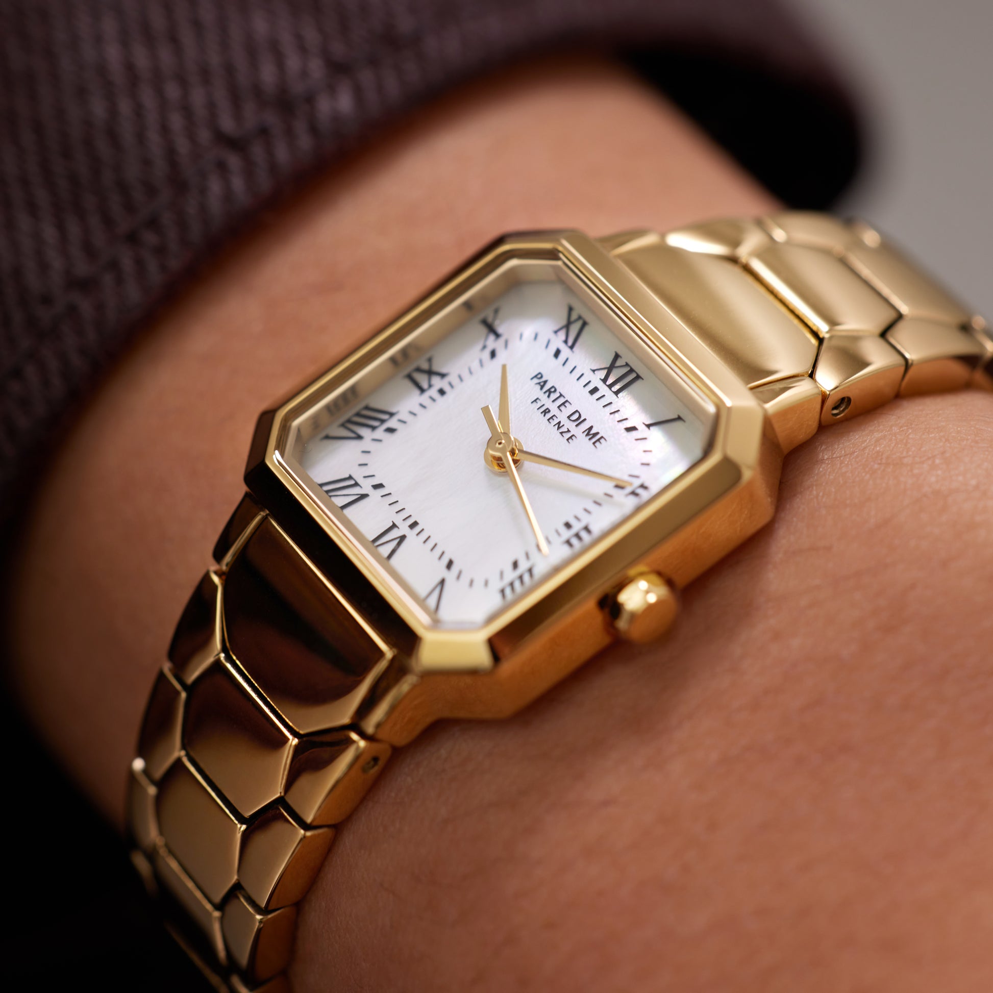 Orologio square ladies watch gold coloured and mother of pearl - Parte di Me