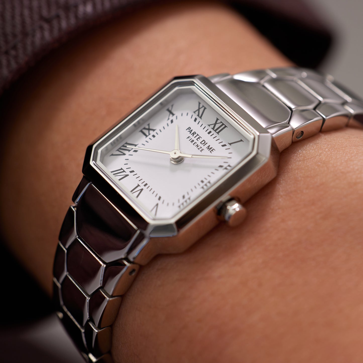 Orologio square ladies watch silver coloured and white - Parte di Me