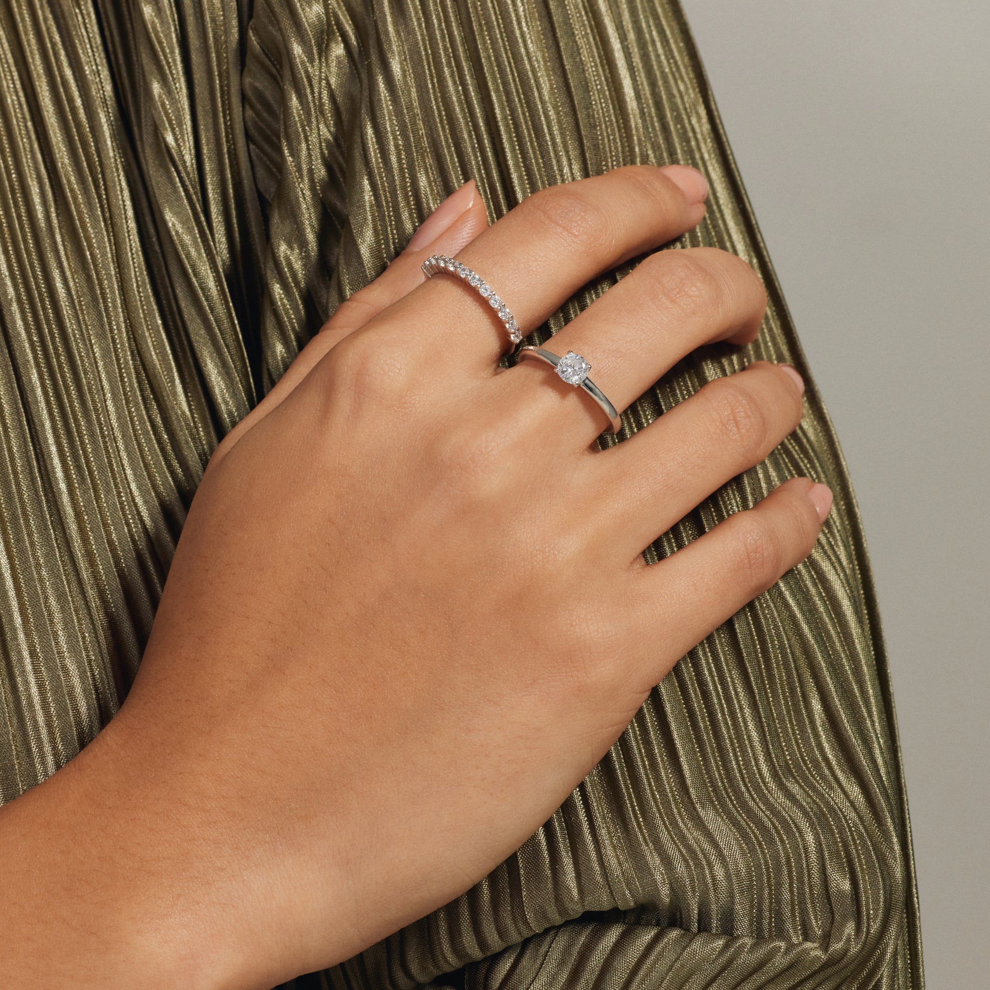 Ponte Vecchio Sofia 925 sterling silver ring with zirconia stone - Parte di Me