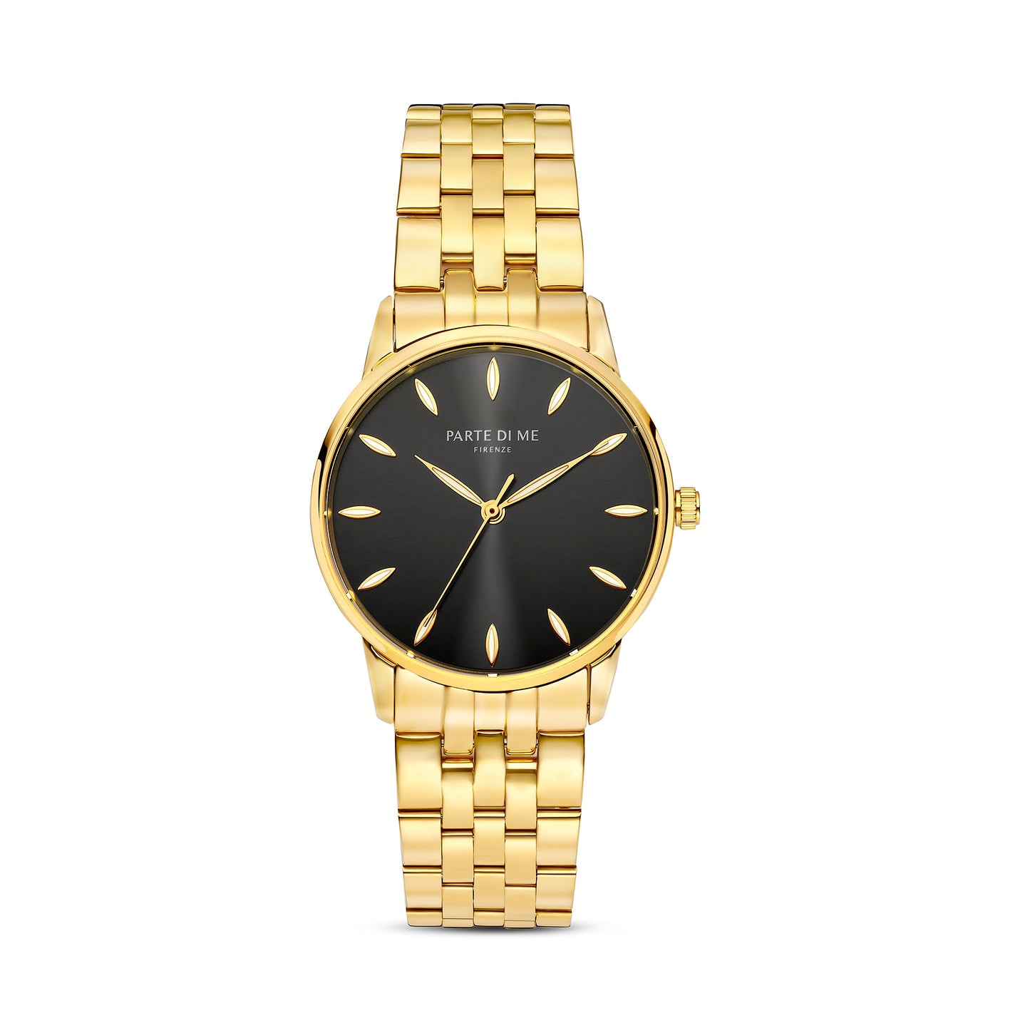 Orologio round ladies watch gold coloured and black - Parte di Me