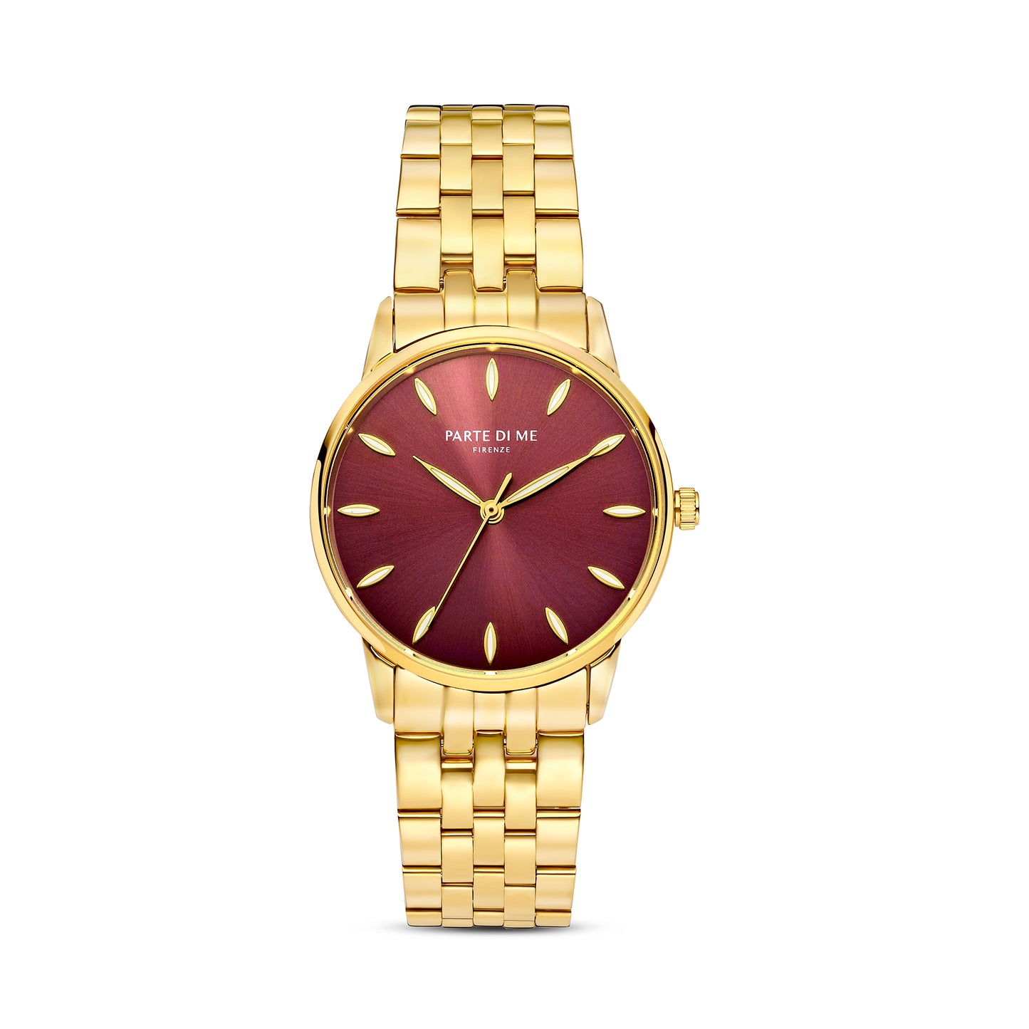 Orologio round ladies watch gold coloured and dark brown - Parte di Me