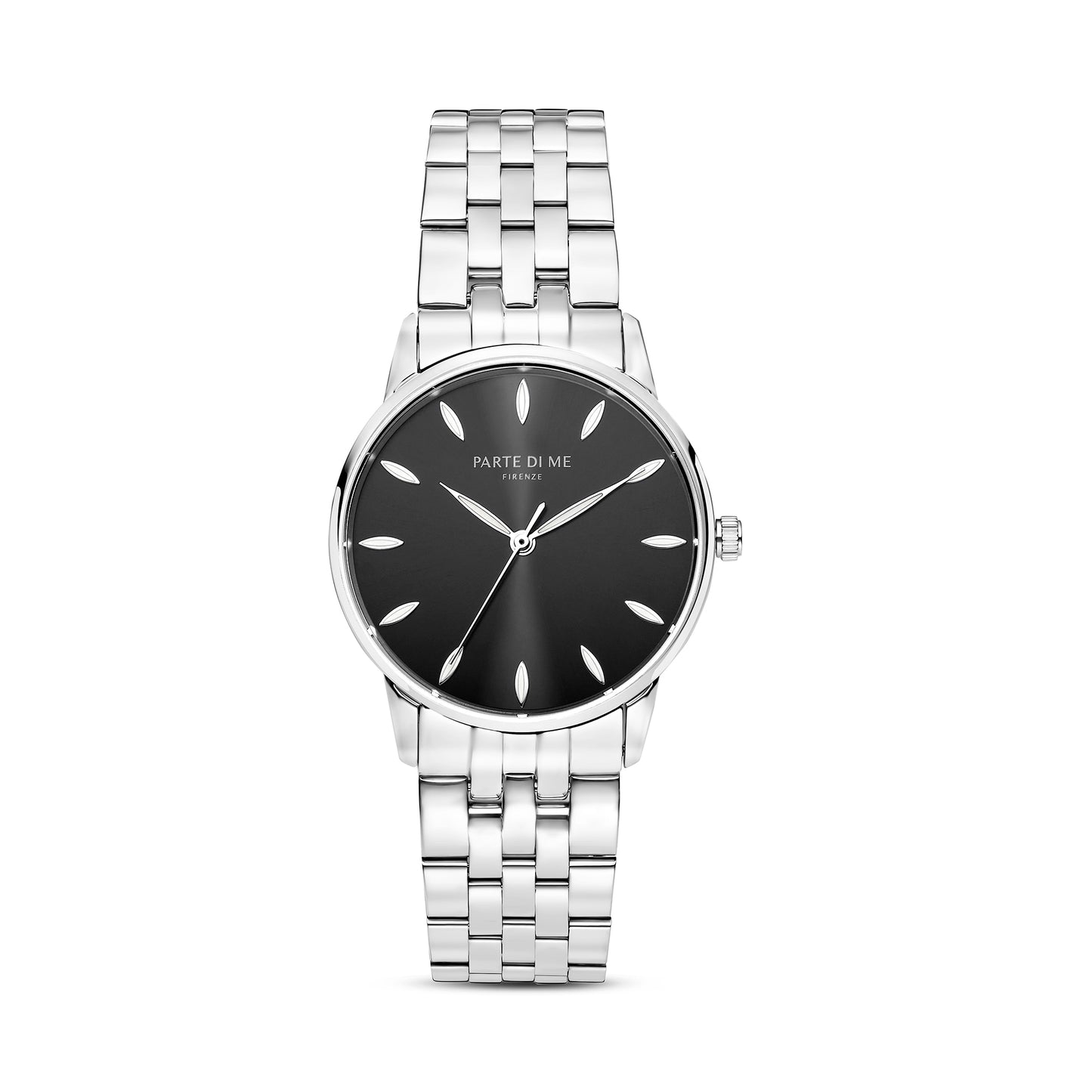 Orologio round ladies watch silver coloured and black - Parte di Me